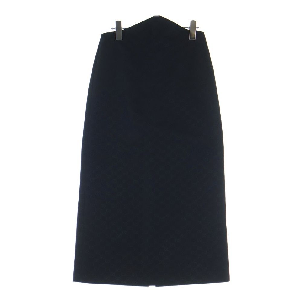 Gucci GG Print Tight Long Skirt Black