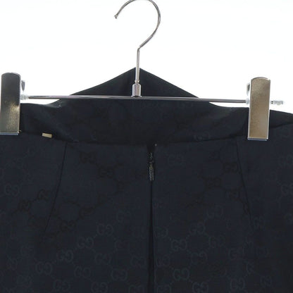Gucci GG Print Tight Long Skirt Black — view 4