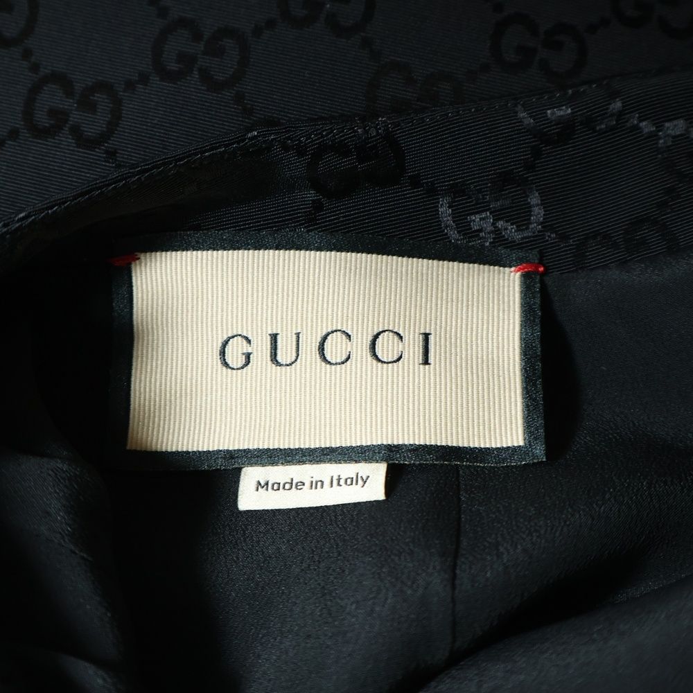 Gucci GG Print Tight Long Skirt Black — view 6