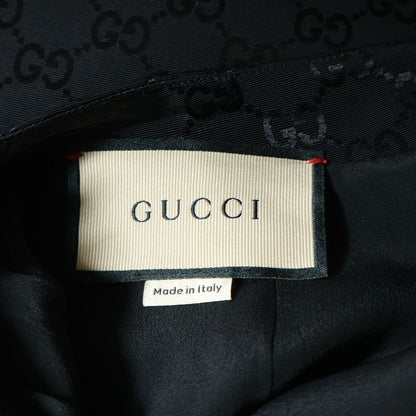Gucci GG Print Tight Long Skirt Black — view 6