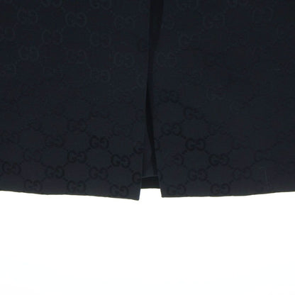Gucci GG Print Tight Long Skirt Black — view 5