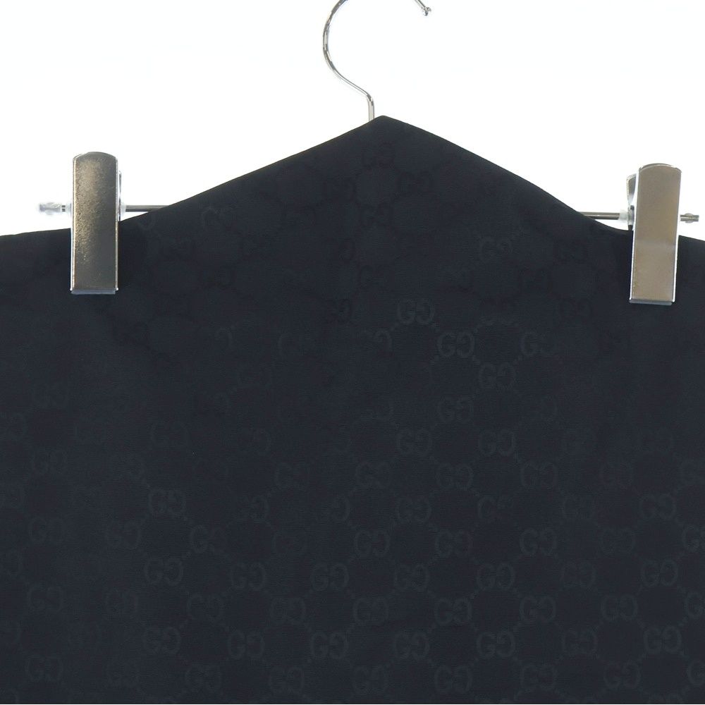 Gucci GG Print Tight Long Skirt Black — view 3