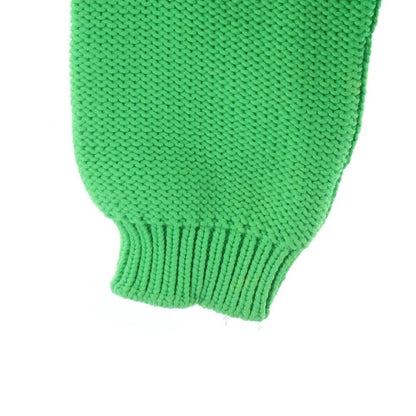 Louis Vuitton LV Logo Plate Crew Neck Long Sleeve Pullover Sweater Green — view 4