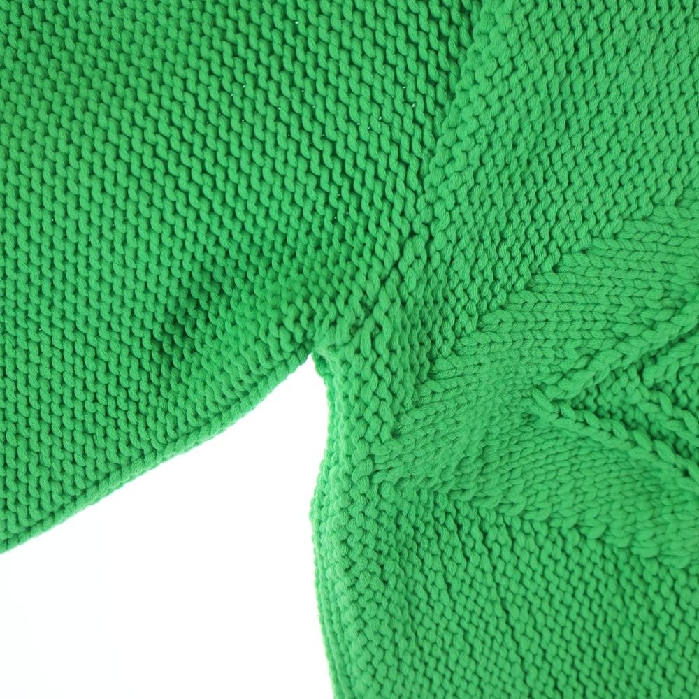 Louis Vuitton LV Logo Plate Crew Neck Long Sleeve Pullover Sweater Green — view 5