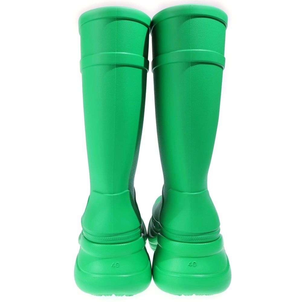 Balenciaga Rubber Crocs Boots Long Green — view 3