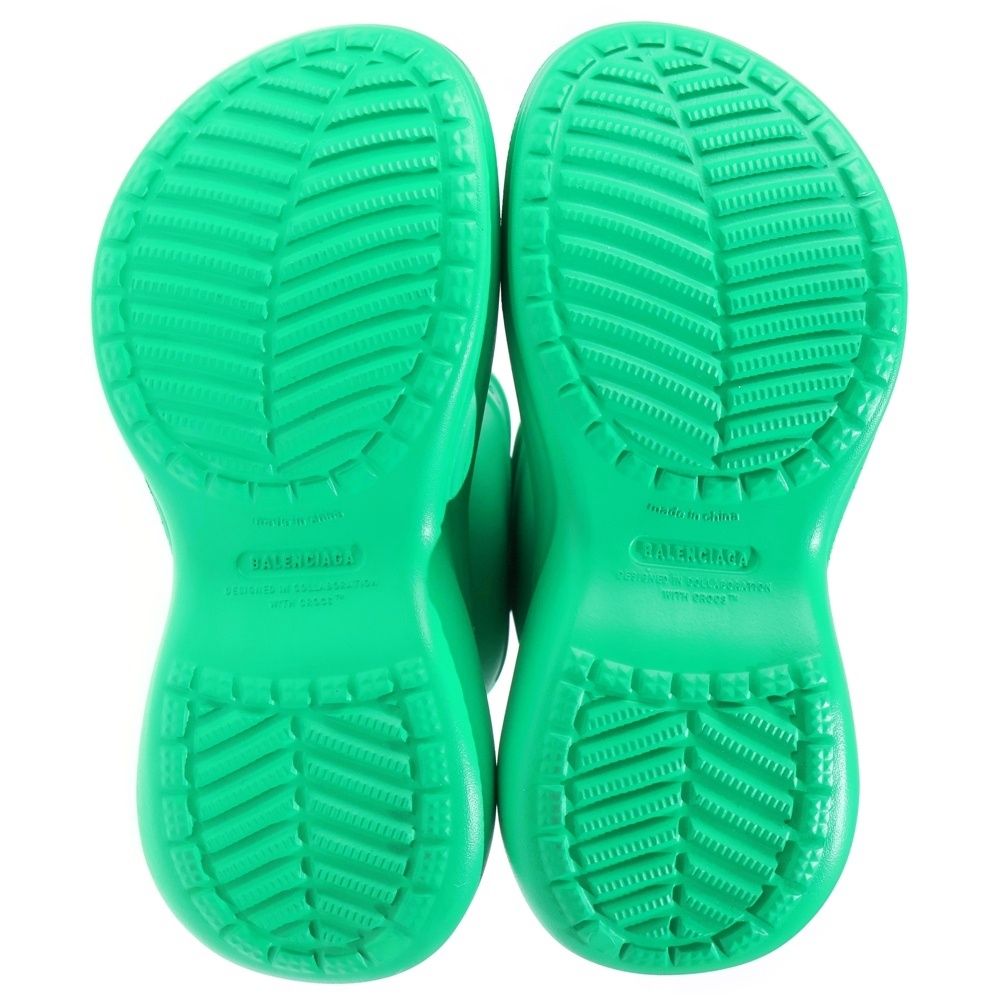 Balenciaga Rubber Crocs Boots Long Green — view 4
