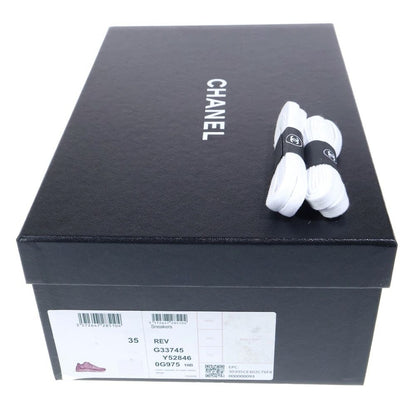 Chanel CC Logo Suede Duo Leather le Sup Low Cut Shu Sneakers White — view 6