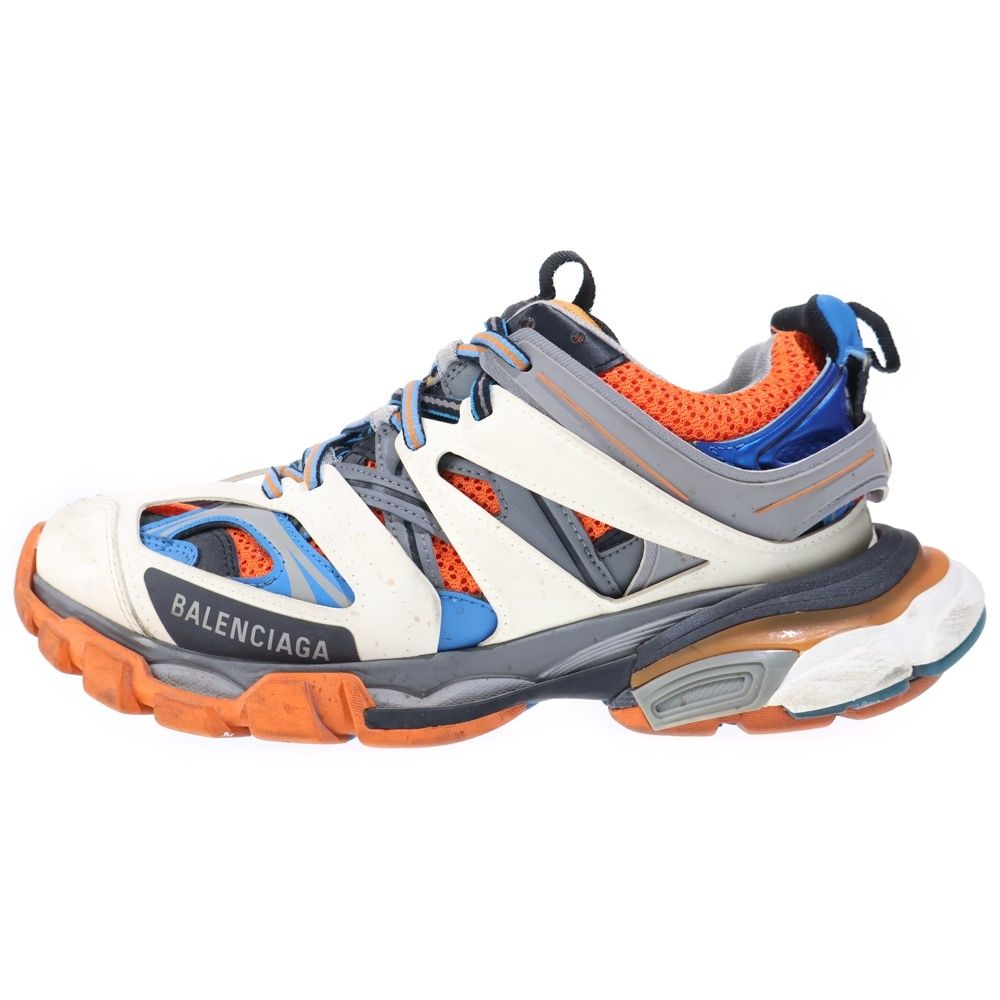 Balenciaga Track Trainers Low Cut Sneakers White Orange Blue