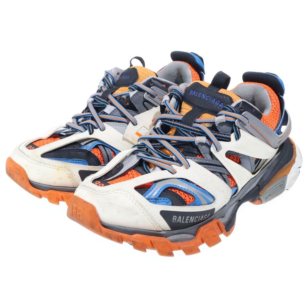 Balenciaga Track Trainers Low Cut Sneakers White Orange Blue — view 2