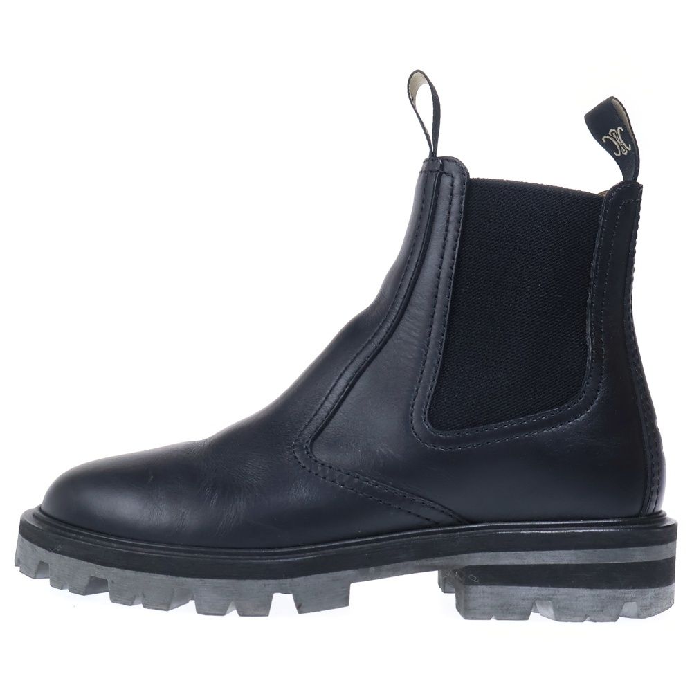 Celine Margaret Side Gore Chelsea Boots Black