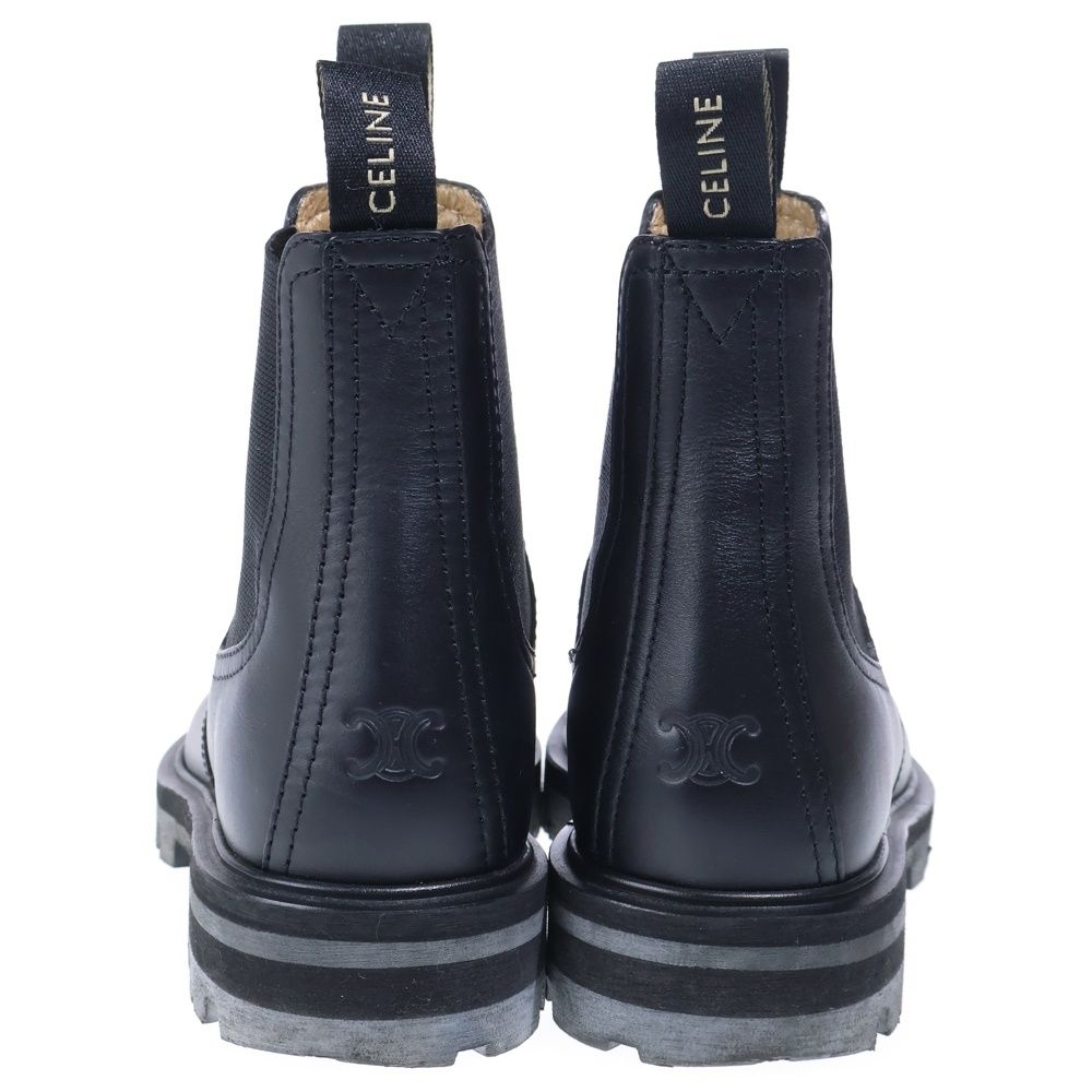 Celine Margaret Side Gore Chelsea Boots Black — view 3