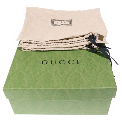 Gucci Interlocking Chain Leather Loafers Black — view 6