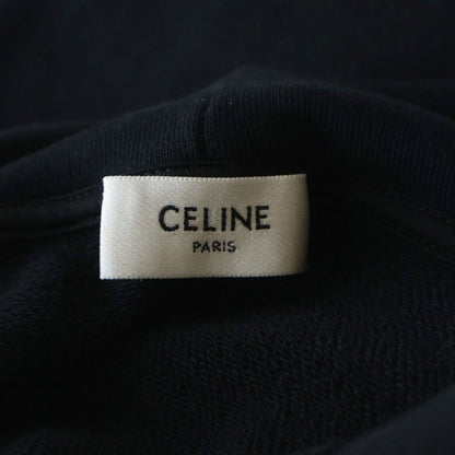 Celine Lou's Hoodie Cotton Fleece Pullover Sweatshirt Black — view 5