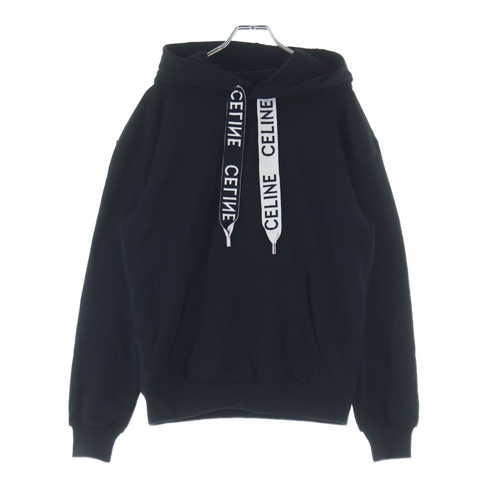 Celine Lou's Hoodie Cotton Fleece Pullover Sweatshirt Black