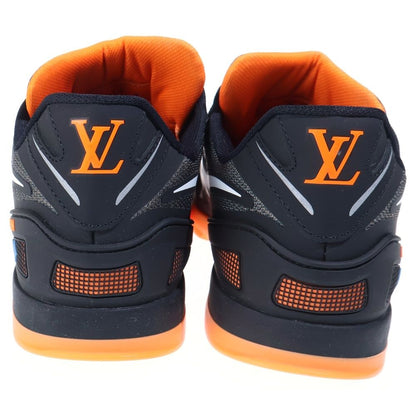 Louis Vuitton LV Sprint Line Low Cut Sneakers Shoes Gray Orange — view 3