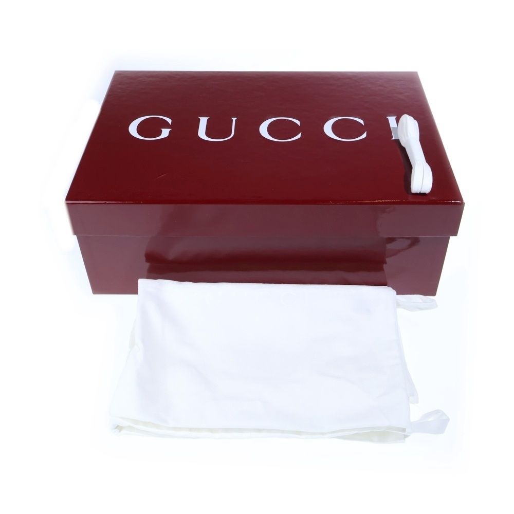 Gucci Ace Studded Multiplication Low Cut Sneakers White — view 6