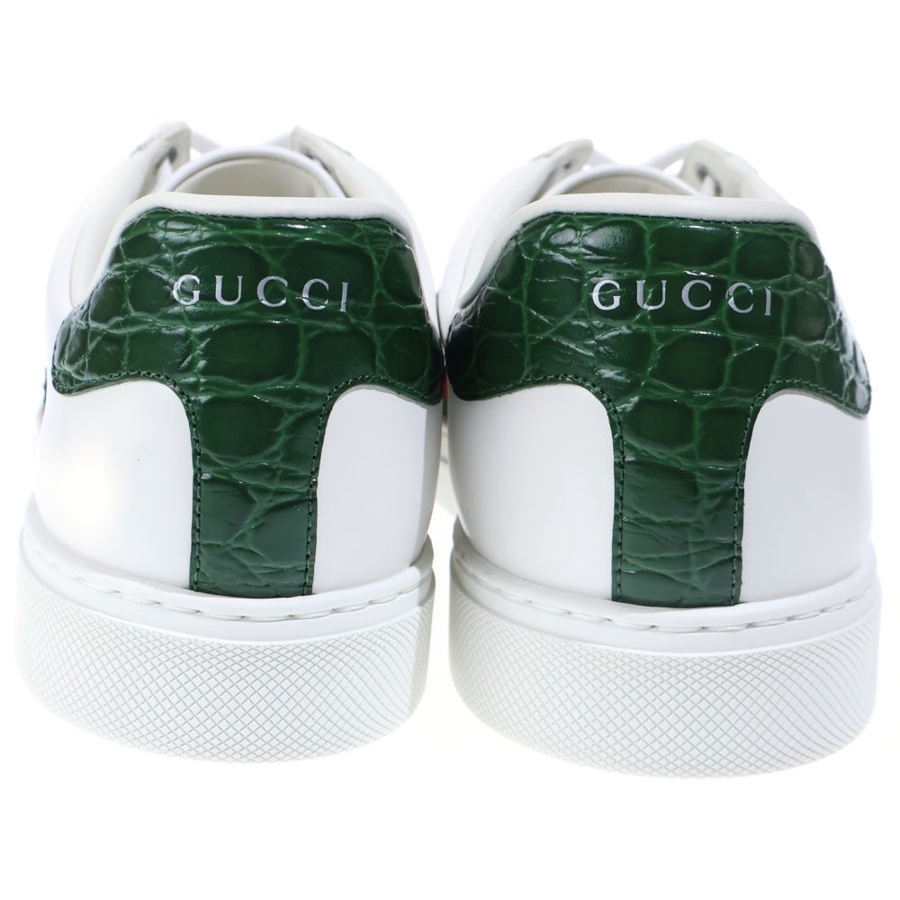 Gucci Ace Studded Multiplication Low Cut Sneakers White — view 3