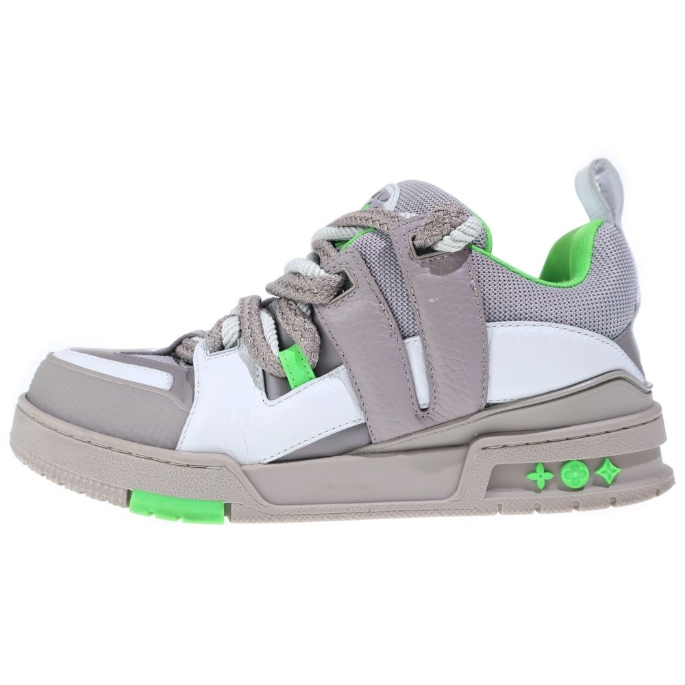 Louis Vuitton LV Skate Line Green Low Cut Sneakers Gray