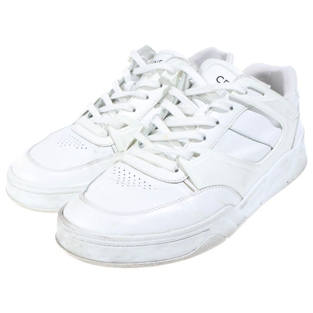 Celine Low Top Sneaker Leather Low Cut Sneakers White — view 2