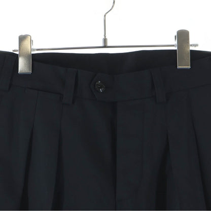 Moncler Pantalone Sportivo 2 Tuck Button Fly Wool Polyester Trousers Pants Black — view 3