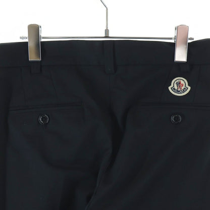 Moncler Pantalone Sportivo 2 Tuck Button Fly Wool Polyester Trousers Pants Black — view 4