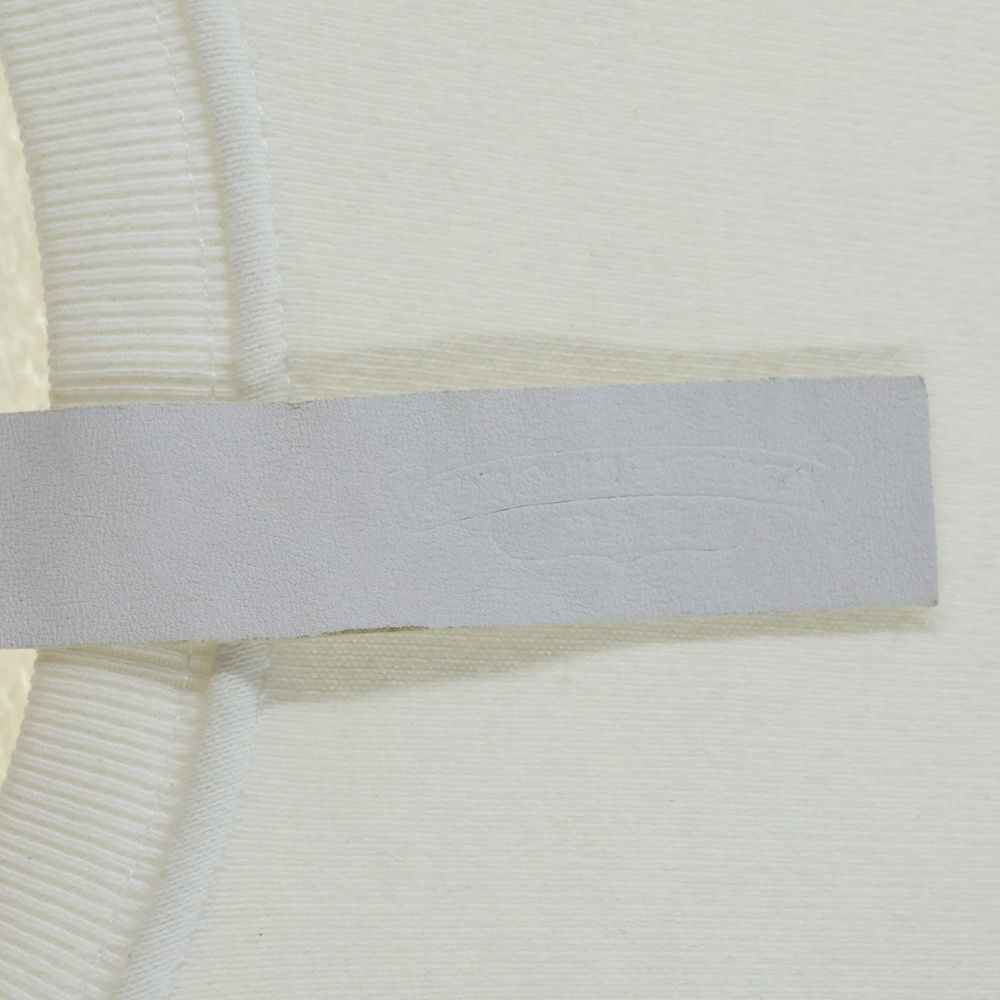 Chrome Hearts Not Crew Neck Sweatshirt Patent Leather Cross Patch White — view 7