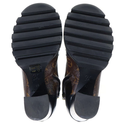 Louis Vuitton Star Trail Line Monogram Leather Side Zip Heels Ankle Short Boots — view 5