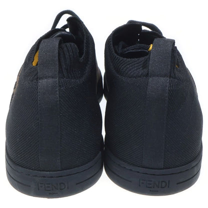 Fendi Knit Sneakers Low Cut Shoes Black Yellow Brown — view 3