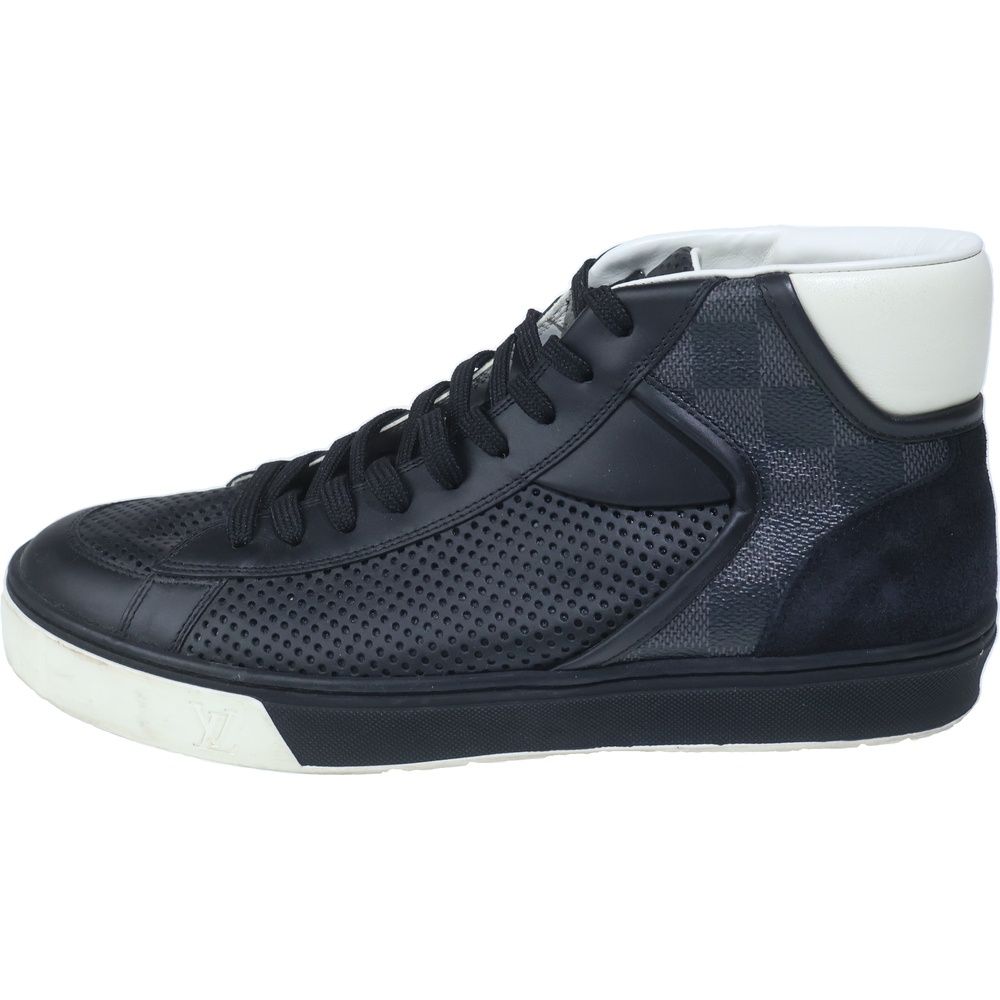 Louis Vuitton Damier Mesh High Cut Sneakers Black