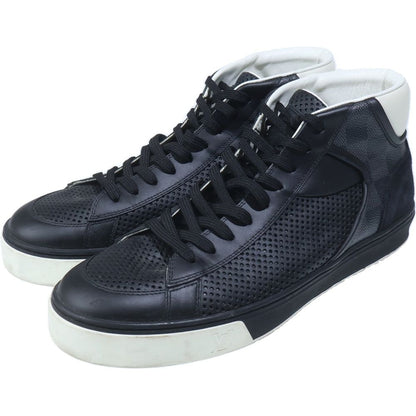 Louis Vuitton Damier Mesh High Cut Sneakers Black — view 2