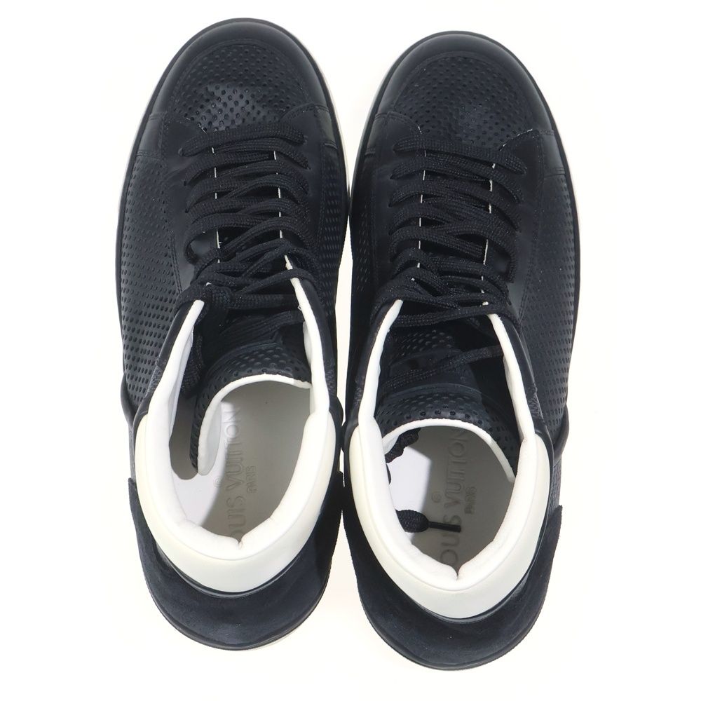 Louis Vuitton Damier Mesh High Cut Sneakers Black — view 4