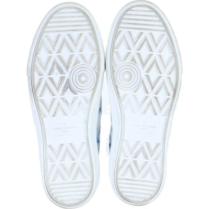 Louis Vuitton Trocade Line Slip Ons Low Cut Sneakers White Blue — view 5