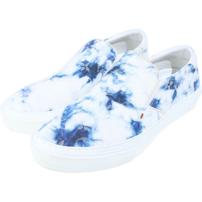 Louis Vuitton Trocade Line Slip Ons Low Cut Sneakers White Blue — view 2