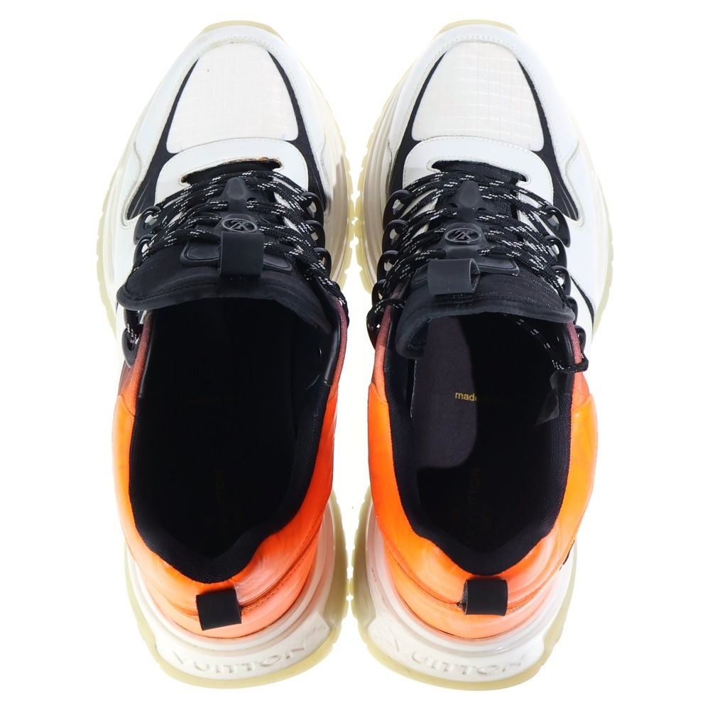 Louis Vuitton Run Away Line Sneakers Damier Low Cut Shoes Orange — view 4
