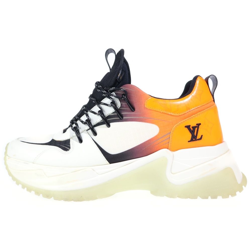 Louis Vuitton Run Away Line Sneakers Damier Low Cut Shoes Orange