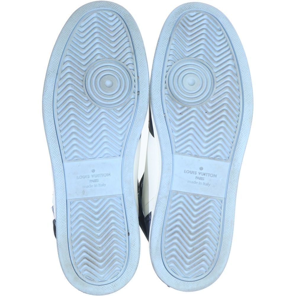 Louis Vuitton Rivoli Line High Cut Sneakers Shoes Blue White 7.5 — view 5