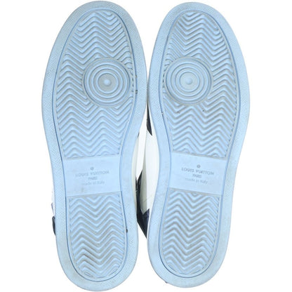 Louis Vuitton Rivoli Line High Cut Sneakers Shoes Blue White 7.5 — view 5