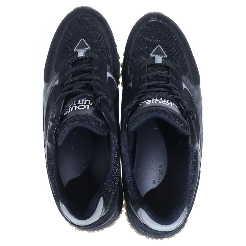 Louis Vuitton Run Away Line Sneakers Damier Low Cut Shoes Black — view 4