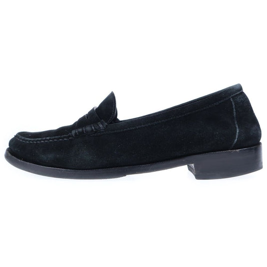 Saint Laurent Paris Suede Loafers Black