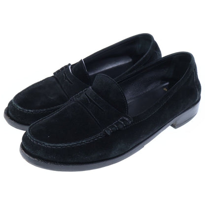 Saint Laurent Paris Suede Loafers Black — view 2