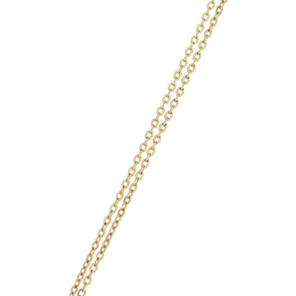 Louis Vuitton Nanogram Miniature Name Tag Necklace Pendant Chain Silver Gold — view 4