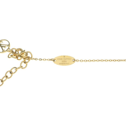 Louis Vuitton Nanogram Miniature Name Tag Necklace Pendant Chain Silver Gold — view 5
