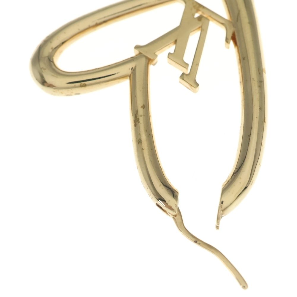 Louis Vuitton Book de Reuil Heart Foreign Love GM Earrings Gold — view 5