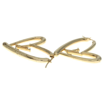 Louis Vuitton Book de Reuil Heart Foreign Love GM Earrings Gold — view 4