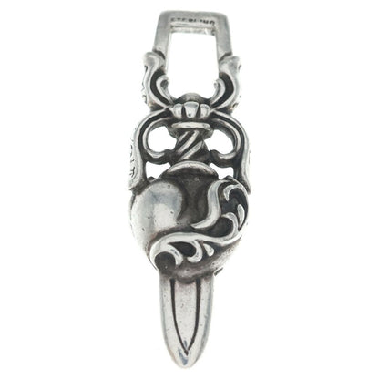 Chrome Hearts Dagger Heart Daga Pendant Top Silver — view 2