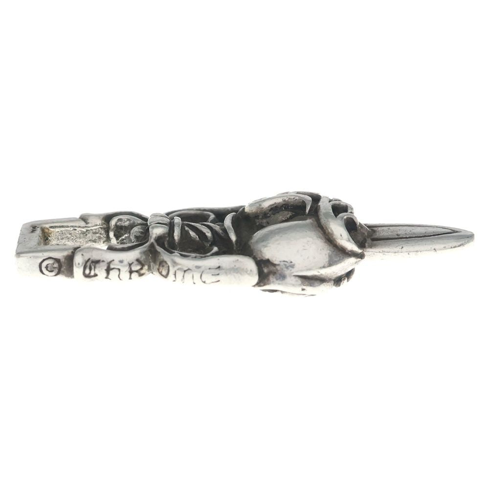 Chrome Hearts Dagger Heart Daga Pendant Top Silver — view 3