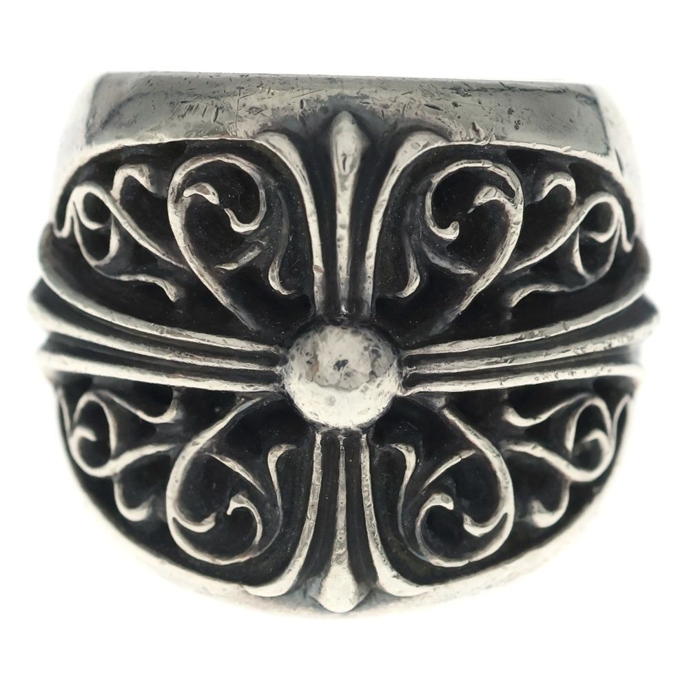Chrome Hearts Classic Oval Cross Ring Silver — view 4