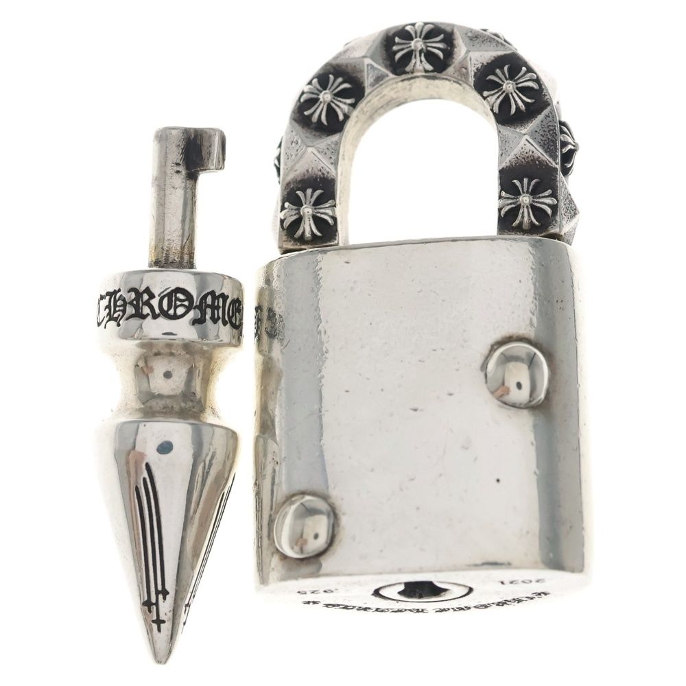 Chrome Hearts Padlock Flerknee Pendant Top Silver — view 2