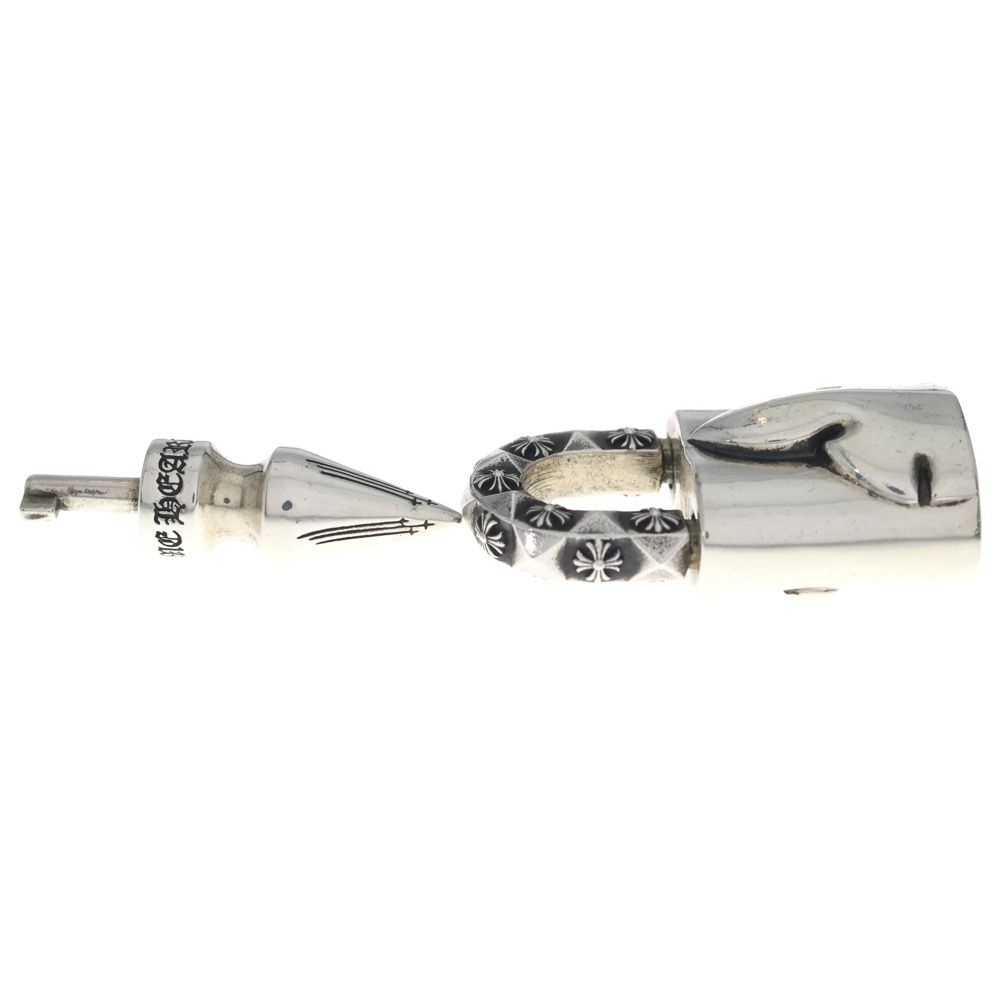 Chrome Hearts Padlock Flerknee Pendant Top Silver — view 3