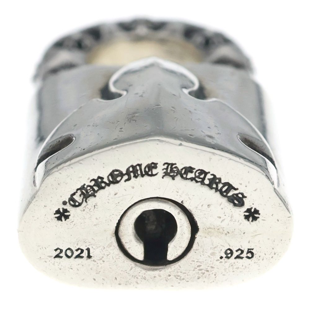 Chrome Hearts Padlock Flerknee Pendant Top Silver — view 5
